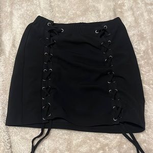 XS Shein lace up mini skirt